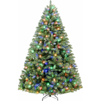 Hykolity 7.5 ft Prelit Artificial Christmas Tree