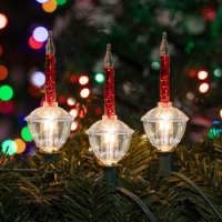 Traditional Christmas Red  Bubble Light Set