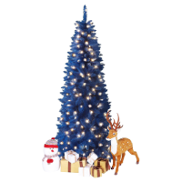 VEIKOU 6.5FT Prelit Pencil Christmas Tree